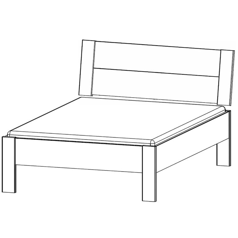 Rauch Aditio 4ft 6in Double Bed - Champagne