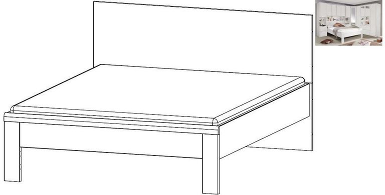 Rauch Rivera White 4ft 6in Double Bed