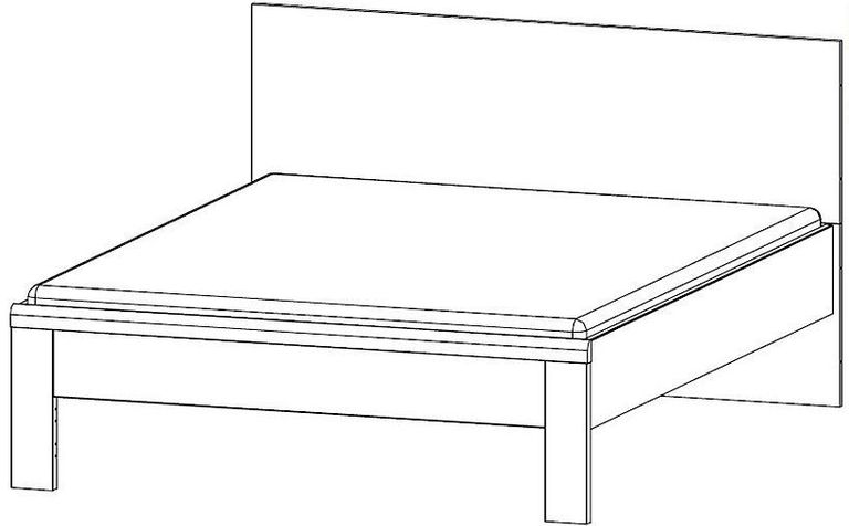 Rauch Rivera White 5ft King Size Bed