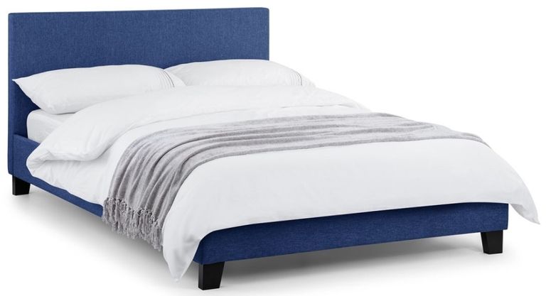 Rialto Bed - Blue - Fabric - Sizes Available