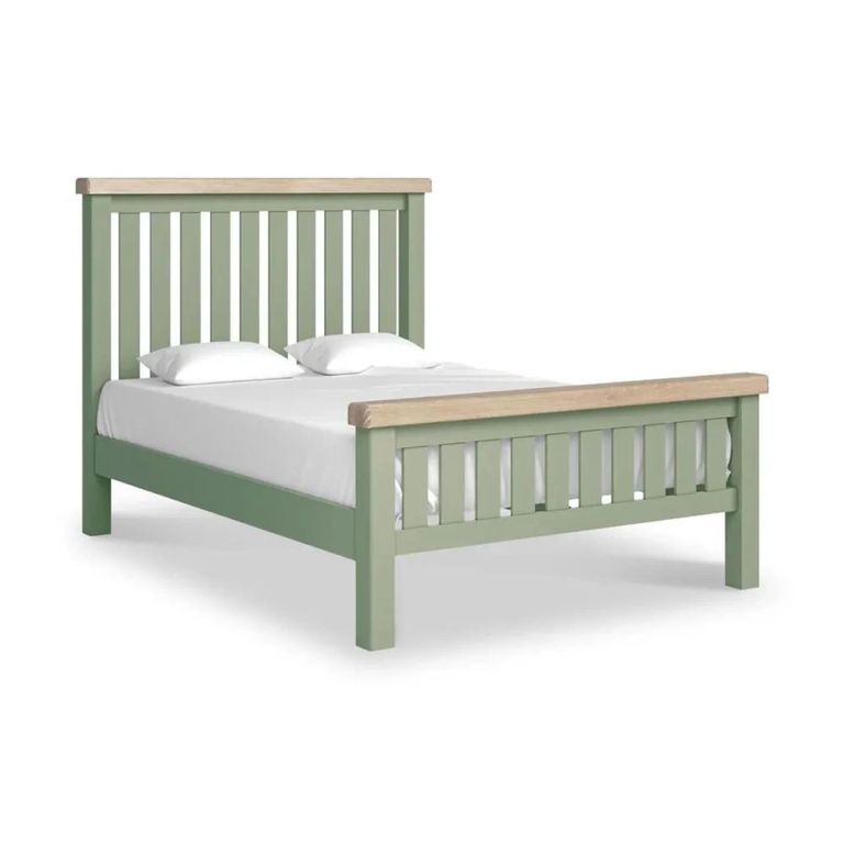Salcombe - Slatted Bed - Sage Oak - 4ft 6in Double