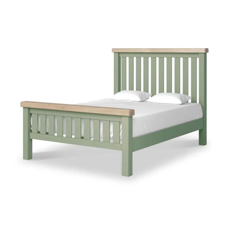 Salcombe - Slatted Bed - Sage Oak - 4ft 6in Double