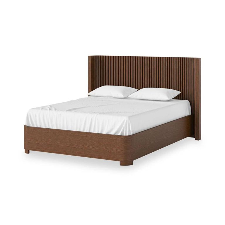Soho Slatted Bed - 5ft King Size - Dark Oak