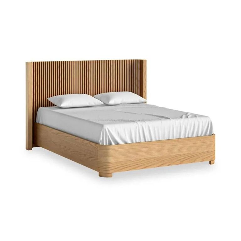 Soho Slatted Bed - Oak - 5ft King Size