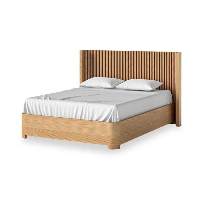 Soho Slatted Bed - Oak - 5ft King Size