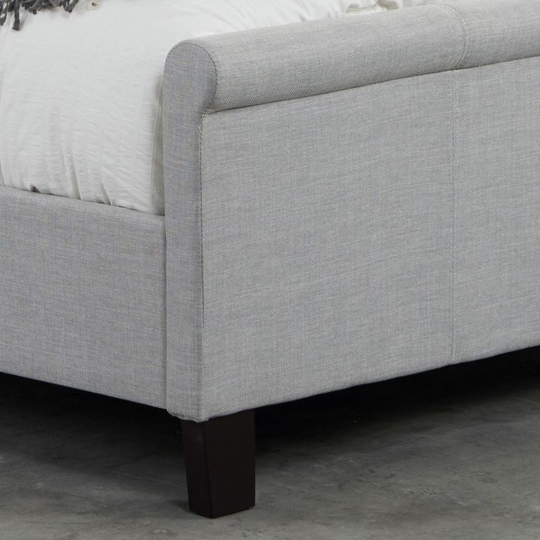 Stratus Fabric Bed - Grey - Sizes Available