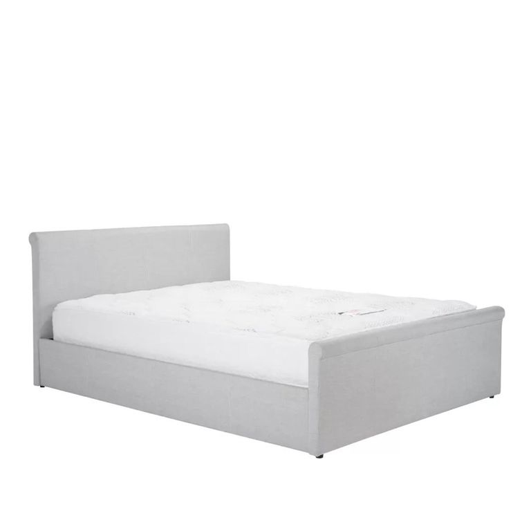 Stratus Ottoman Storage Bed - Grey Fabric - Sizes Available