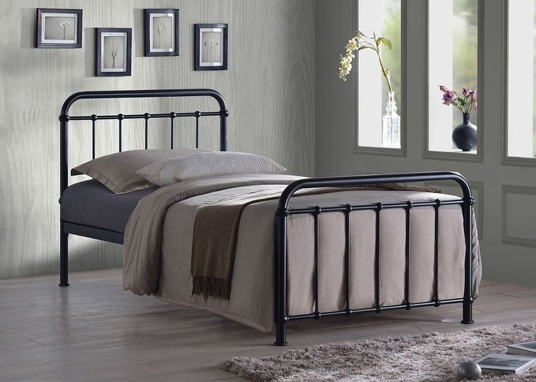 Miami Bed - Black Metal - Sizes Available