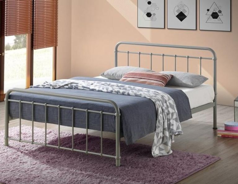 Miami Bed - Pebble Metal - Sizes Available