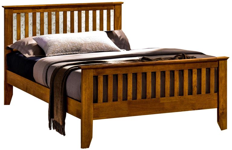 Turin Bed - Honey Oak - Sizes Available
