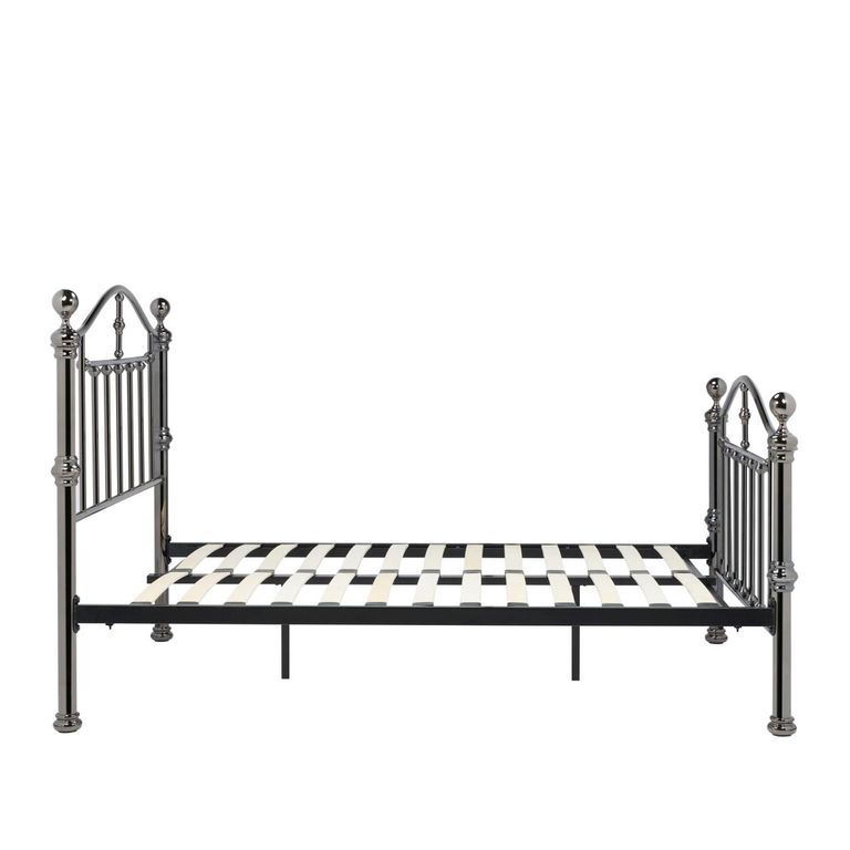 Victoria Bed Frame - Black Nickel Metal - Sizes Available