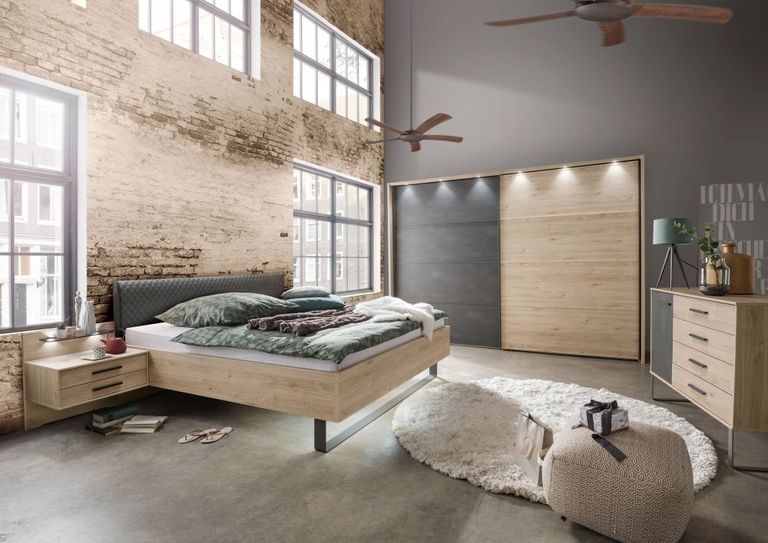 Brussels Bed - Faux Leather Upholstered Headboard - Variation Available