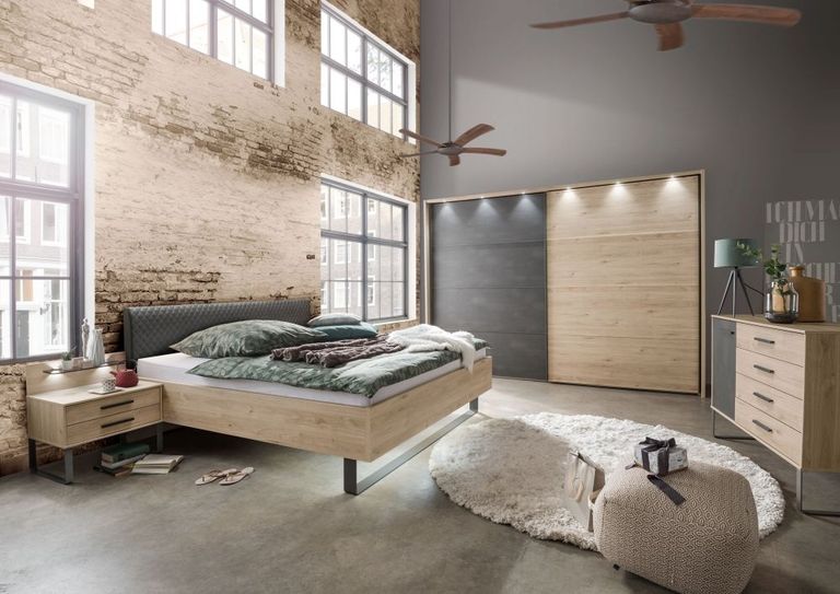 Brussels Bed - Faux Leather Upholstered Headboard - Variation Available