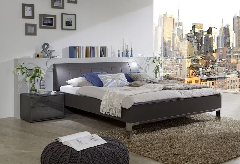 Tokio Bed - Faux Leather Cushion Headboard - Variation Available