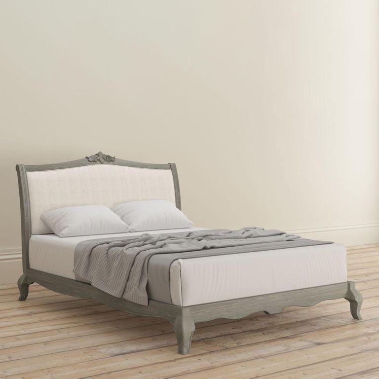 Camille High Foot End Bed - Grey Oak - Sizes Available