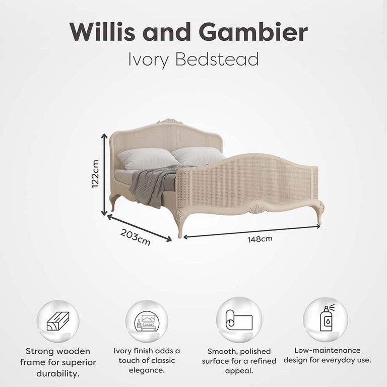 Ivory Bed - Sizes Available