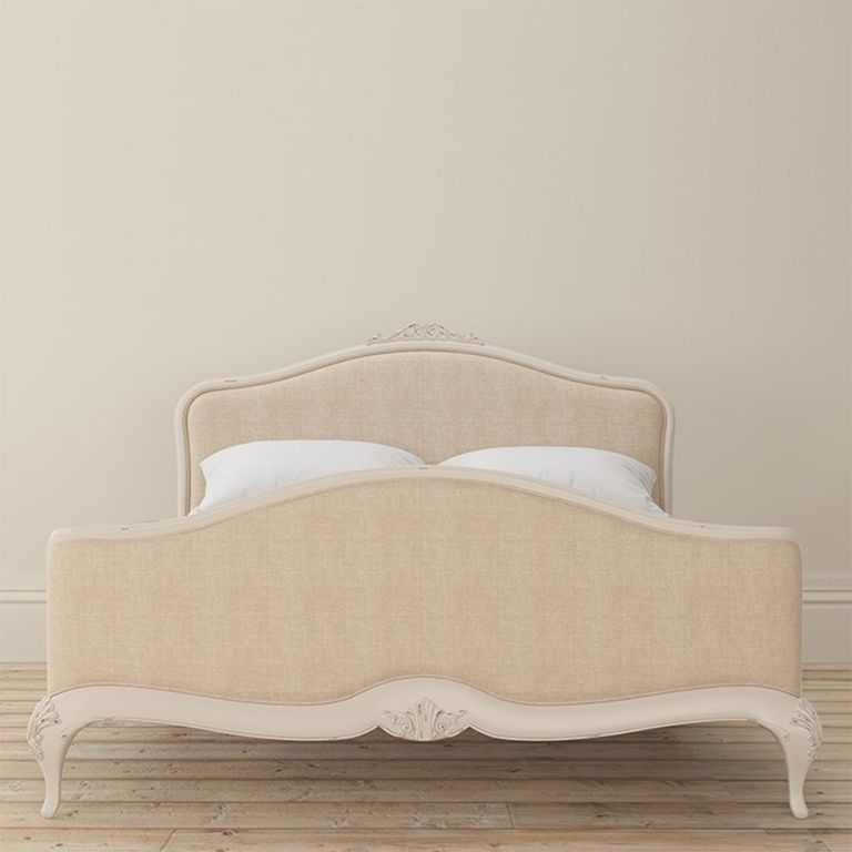 Ivory Upholstered Bedstead - Sizes Available