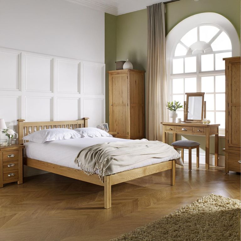 Woburn Bed - Rustic Oak - Sizes Available