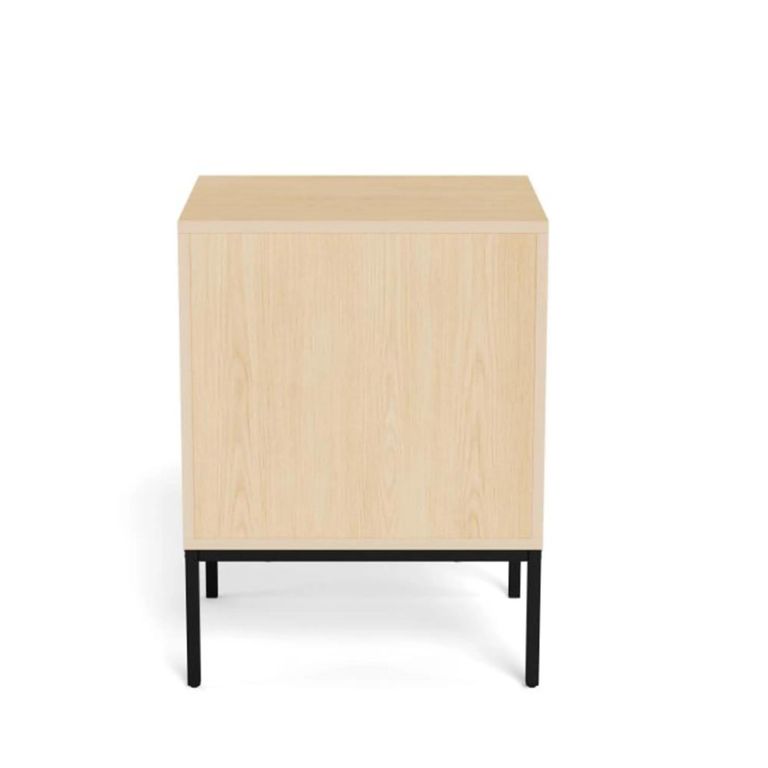 Palmdale Bedside Table - 2 Drawer - Oak