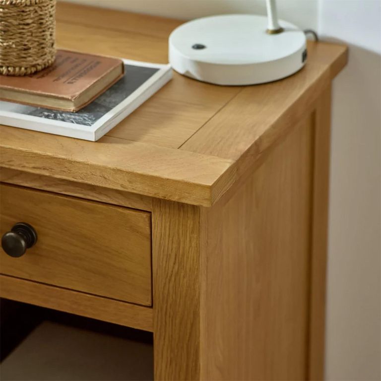 Marlborough Bedside Cabinet - 1 Drawer - Oak