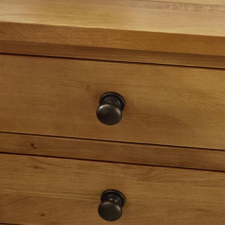 Marlborough Bedside Cabinet - 3 Drawer - Oak
