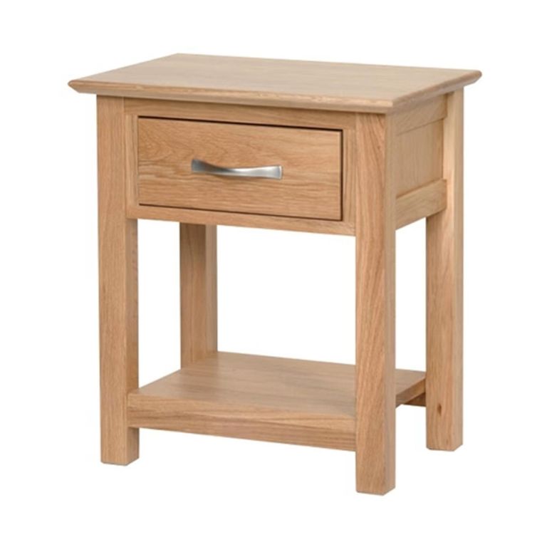 Nimbus Bedside Table - 1 Drawer - Oak