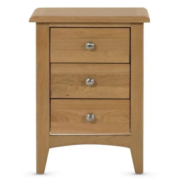 Kilkenny Bedside Cabinet - 3 Drawer - Oak