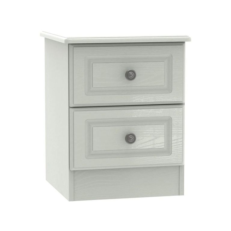 Pembroke Cashmere 2 Drawer Bedside Cabinet