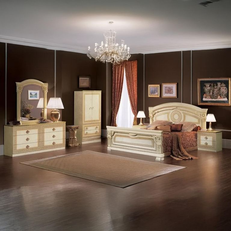 Clearance - Aida Bedside Cabinet - 2 Drawer - Ivory - A124