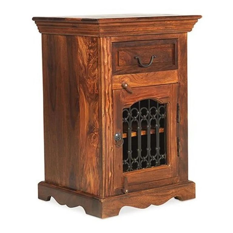 Indian Sheesham RHF Door Bedside Cabinet