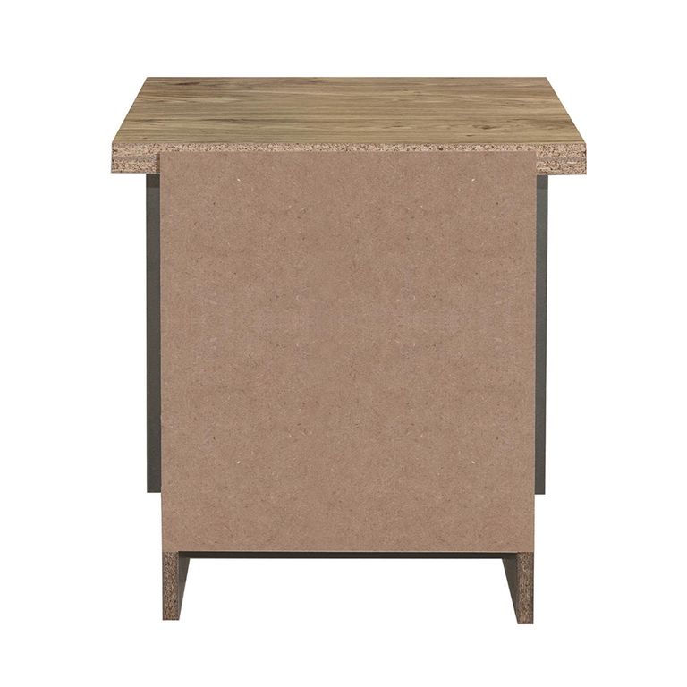 Highgate Bedside Cabinet - 2 Drawer - Dark Grey Painted