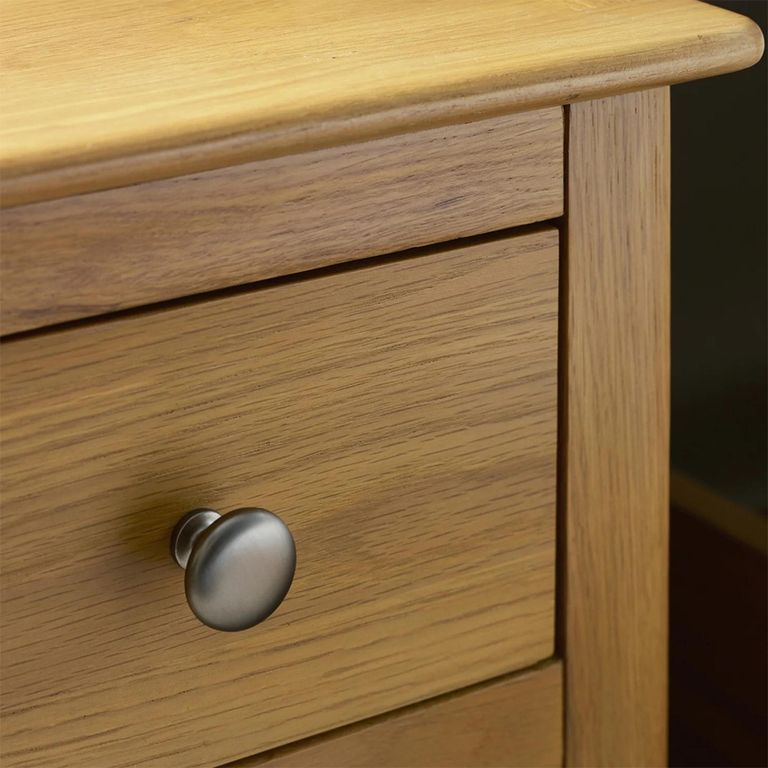Somerset Compact Bedside Table - 1 Drawer - Oak