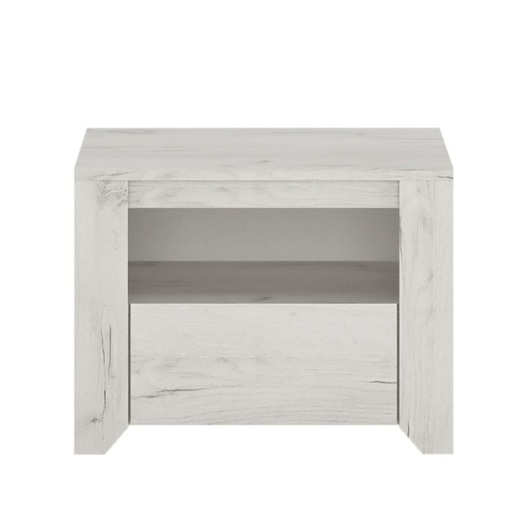 Angel Bedside Cabinet - 1 Drawer - White