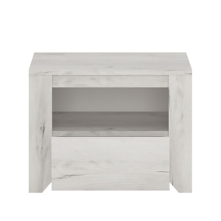 Angel Bedside Cabinet - 1 Drawer - White