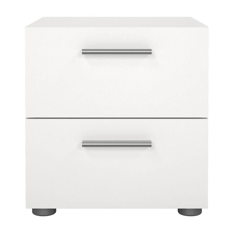 Pepe Bedside Cabinet - 2 Drawer - White