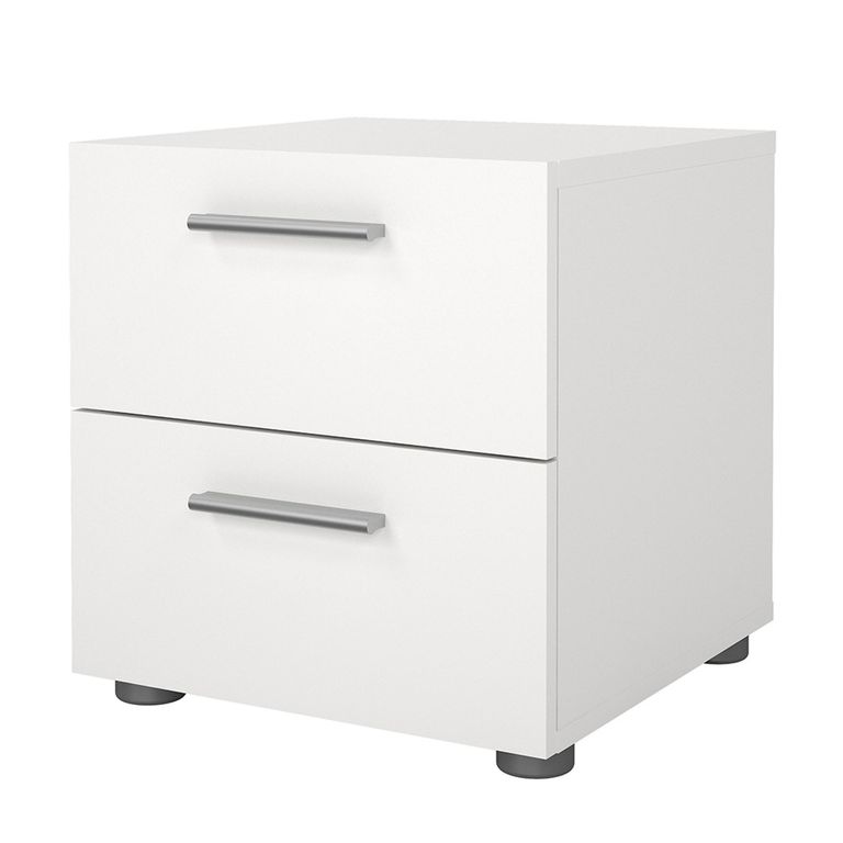 Pepe Bedside Cabinet - 2 Drawer - White