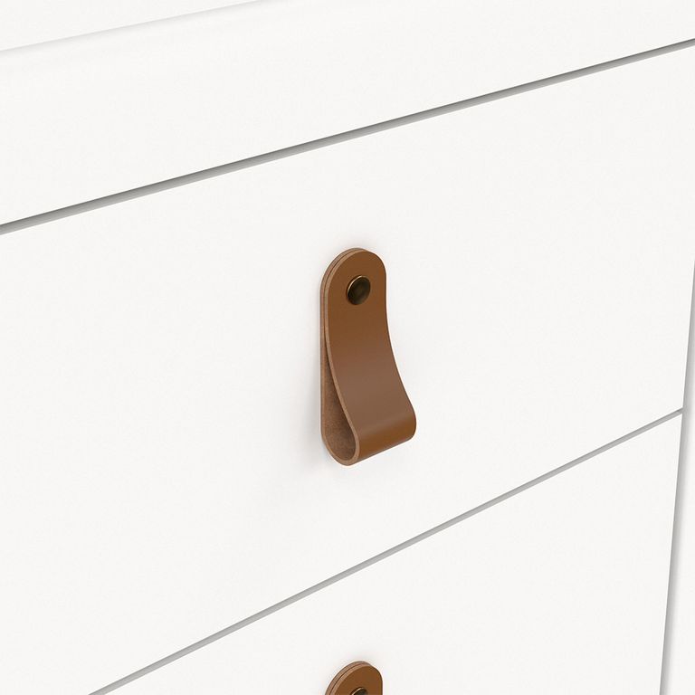 Barcelona Bedside Cabinet - 2 Drawer - White