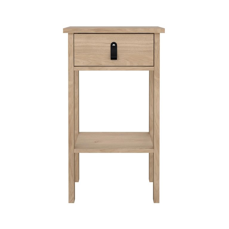 Barcelona Bedside Table - 1 Drawer - Jackson Hickory Oak