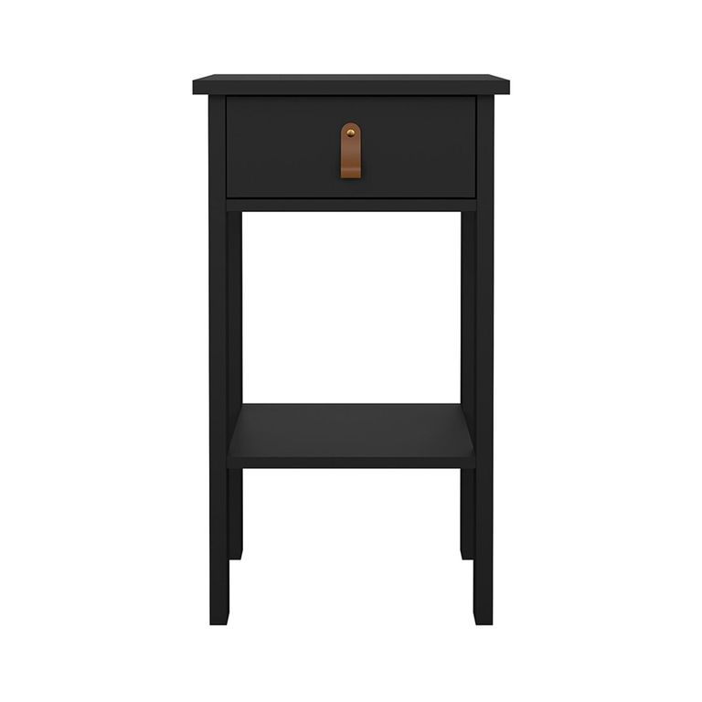 Barcelona Bedside Table - 1 Drawer - Matt Black