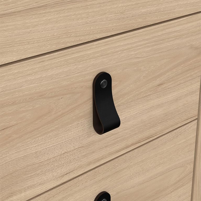 Barcelona Bedside Table - 2 Drawer - Jackson Hickory Oak