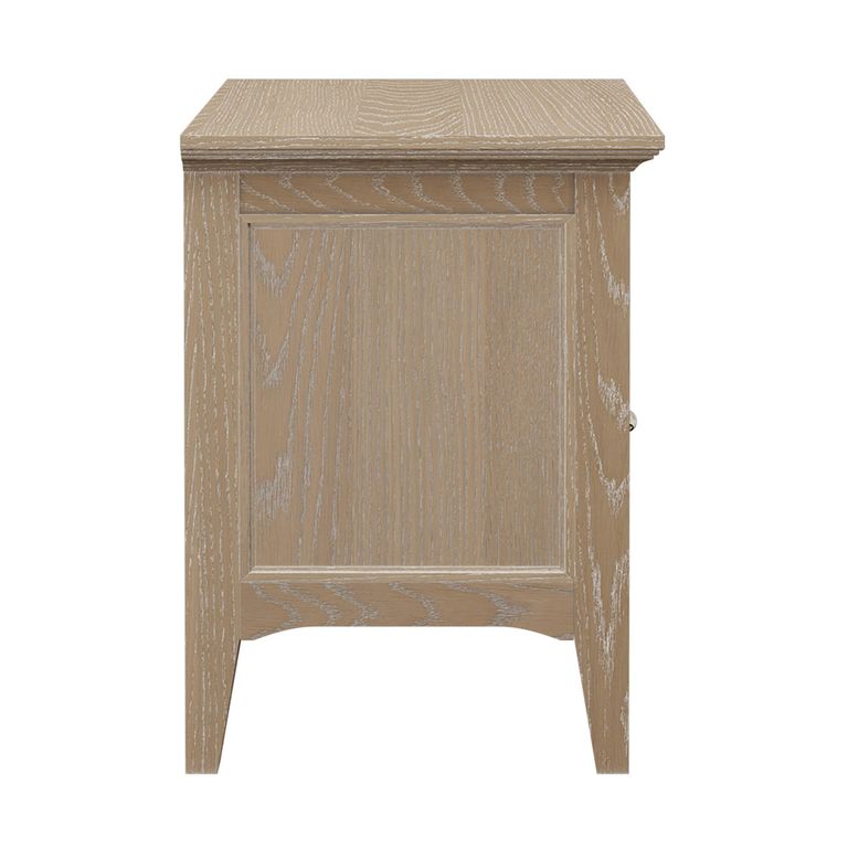 Ennis Bedside Cabinet - 1 Drawer - Natural Matt Lacquered