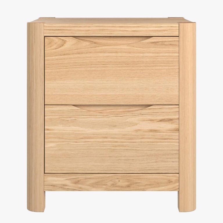 Stockholm Bedside Table - 2 Drawer - Oak