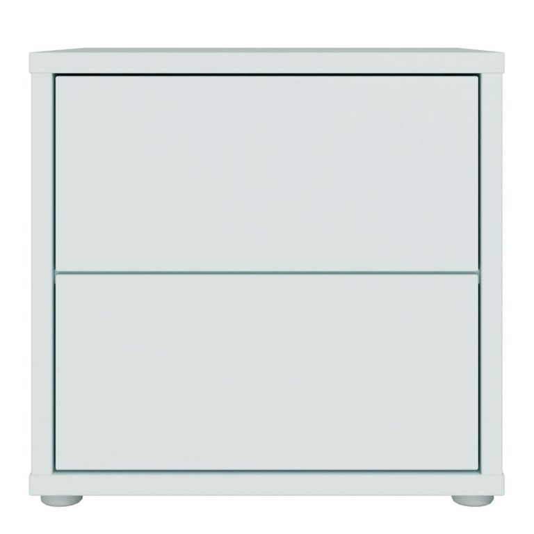 Alice Springs Bedside Cabinet - 2 Drawer - Low - Light Grey