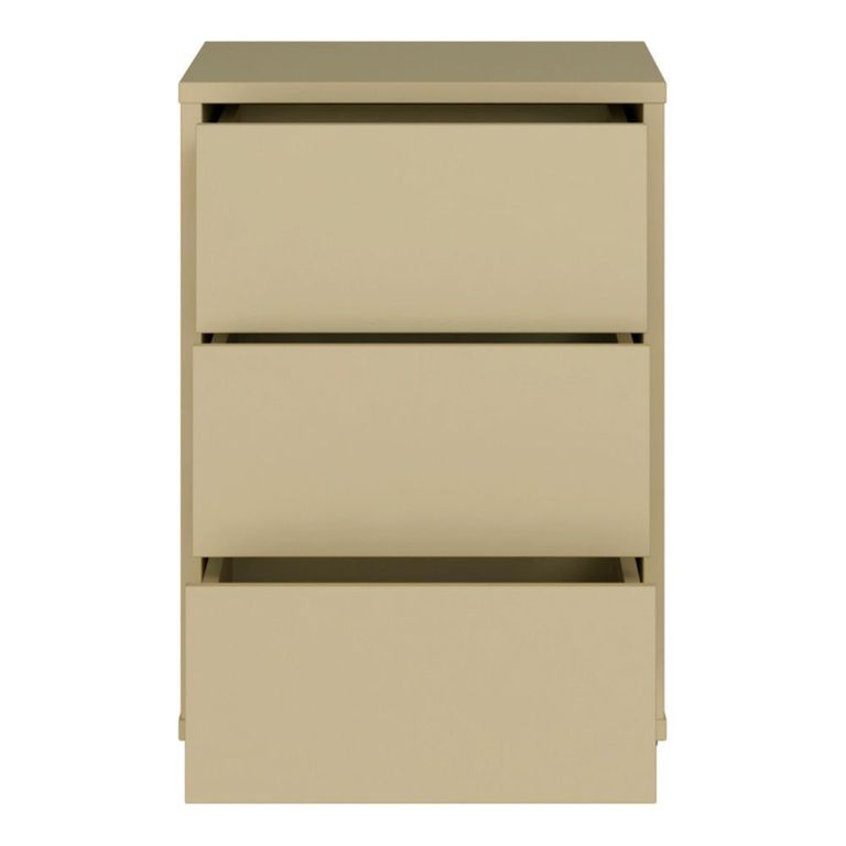Alice Springs Bedside Cabinet - 3 Drawer - Butter Yellow