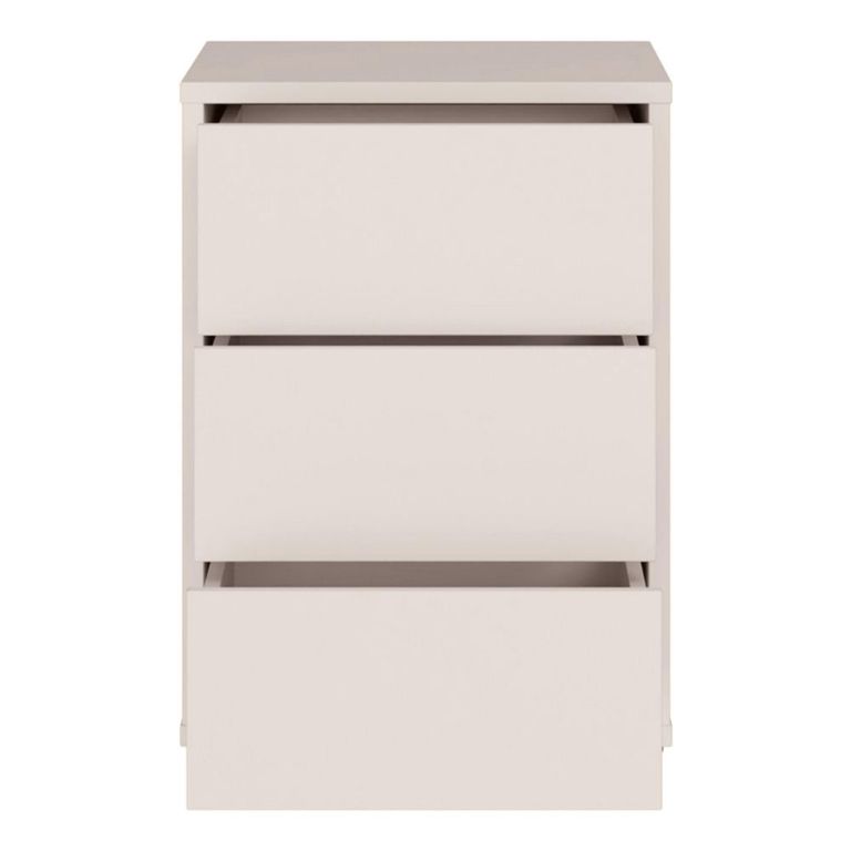 Alice Springs Bedside Cabinet - 3 Drawer - Sand