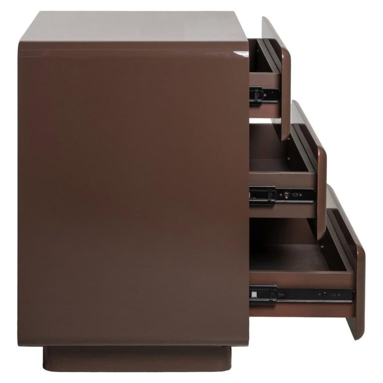 Demy Bedside Cabinet - 3 Drawer - Chestnut