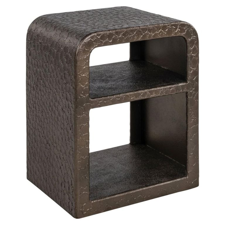 Dorma Bedside Table - Bronze - Metal