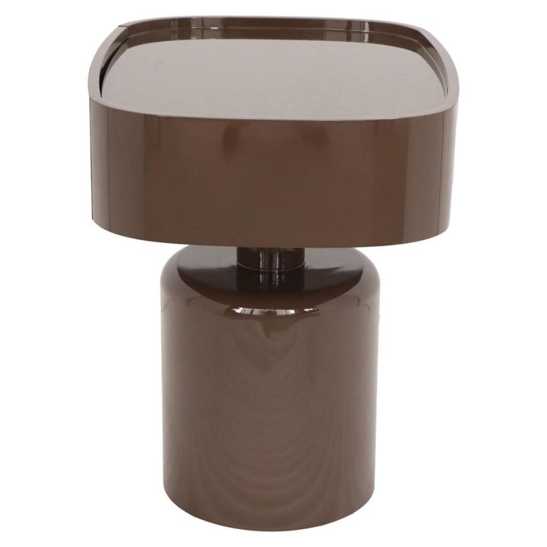 Romee Bedside Table - 1 Drawer - Oval - Chestnut