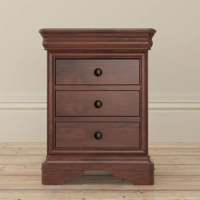 Antoinette Bedside Cabinet - 3 Drawer - Cherrywood