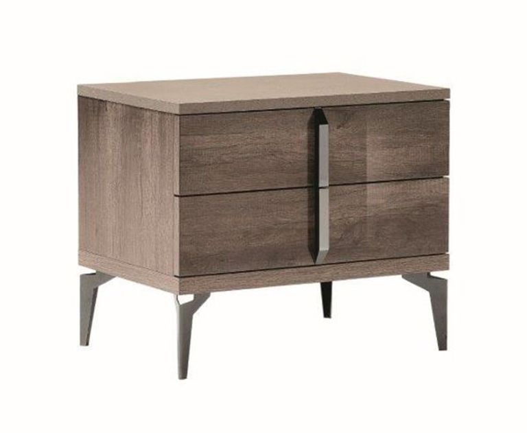 Matera Bedside Cabinet - 2 Drawer - Wood Grain